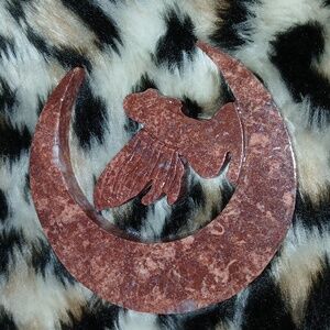 Orange Serpentine Fairy Crescent Moon